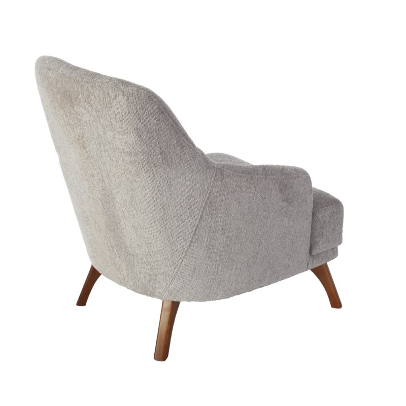 Artekko Pamukkale Γκρι Μπουκλέ Πολυθρόνα Μπερζέρα (66x85x85)cm