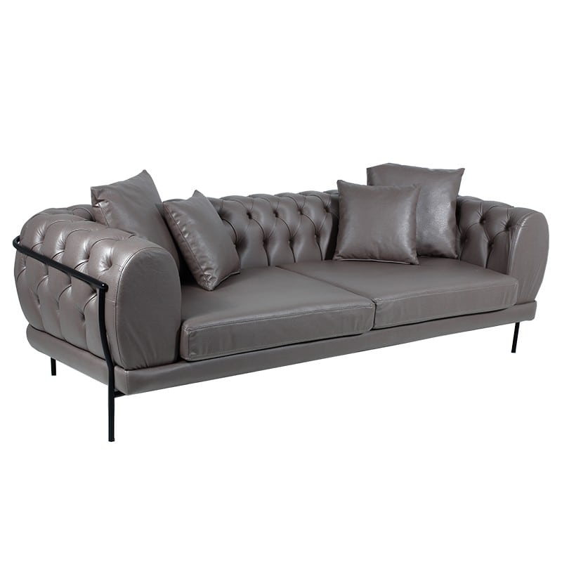 Artekko Craafla Καναπές Τετραθέσιος  με Τεχνόδερμα (275x95x72)cm