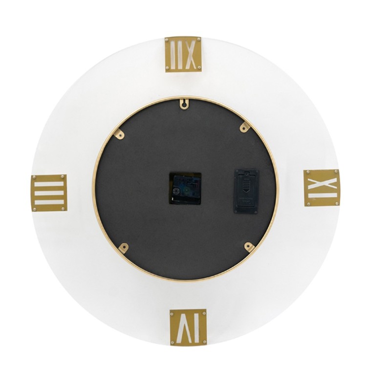 Artekko Clock Ρολόι Τοίχου με Μηχανιμό Ακρυλικό Μέταλλο Χρυσό (60x60x8)cm