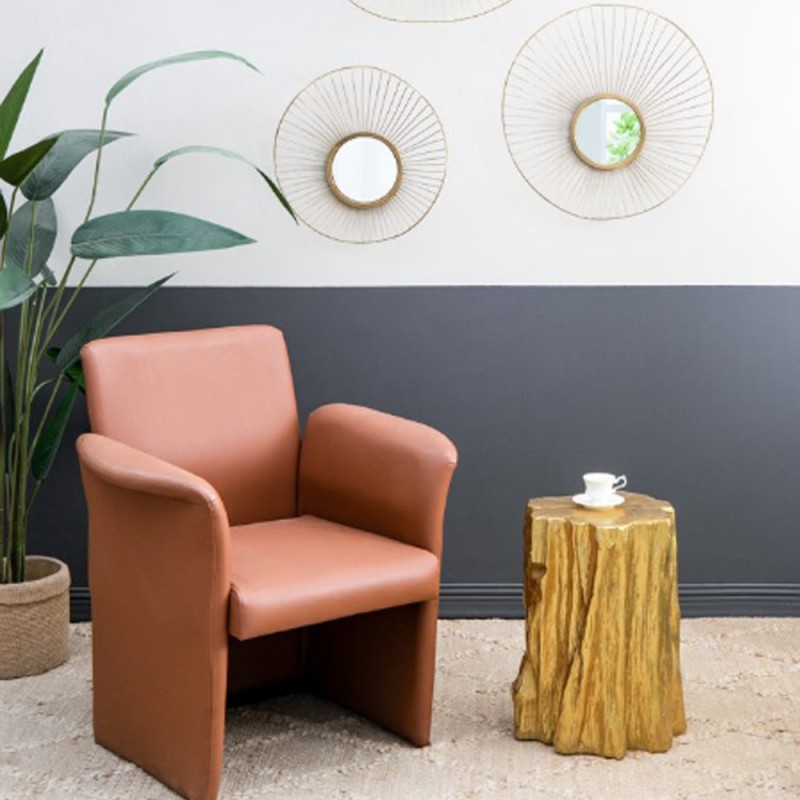 Artekko Triple Χρυσοί Μεταλλικοι Διακοσμητικοί Καθρέπτες Τοίχου (66x13x64.5)cm 3pcs