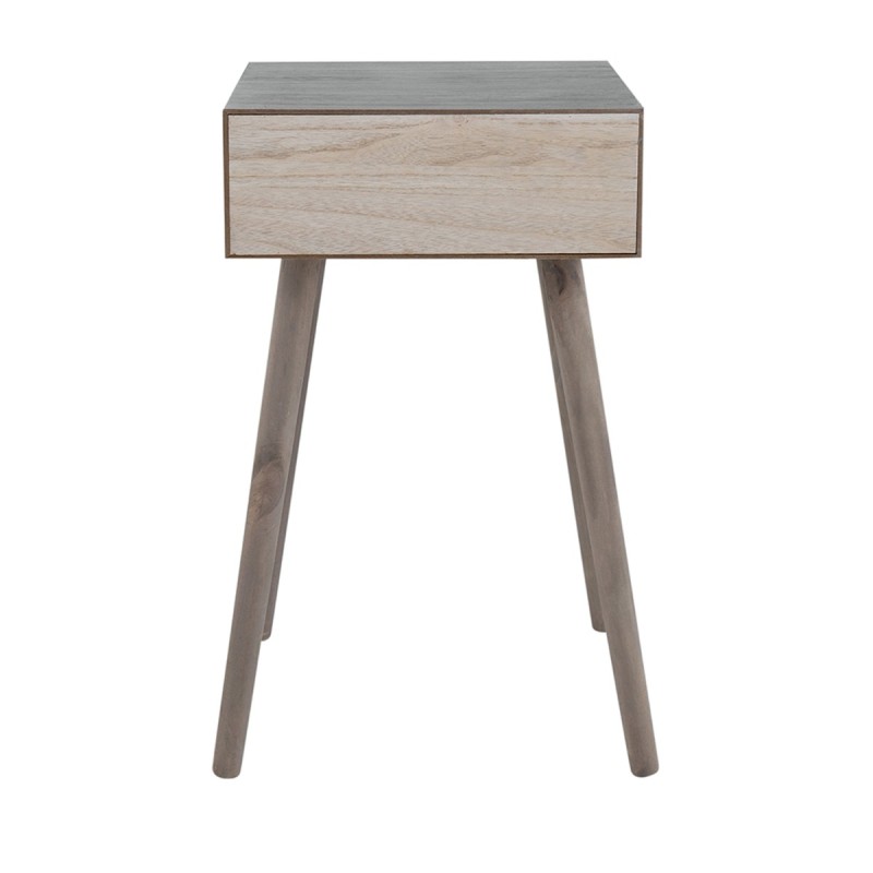 Artekko Cons Καφέ MDF Κονσόλα με Ψάθα (40x37x70)cm