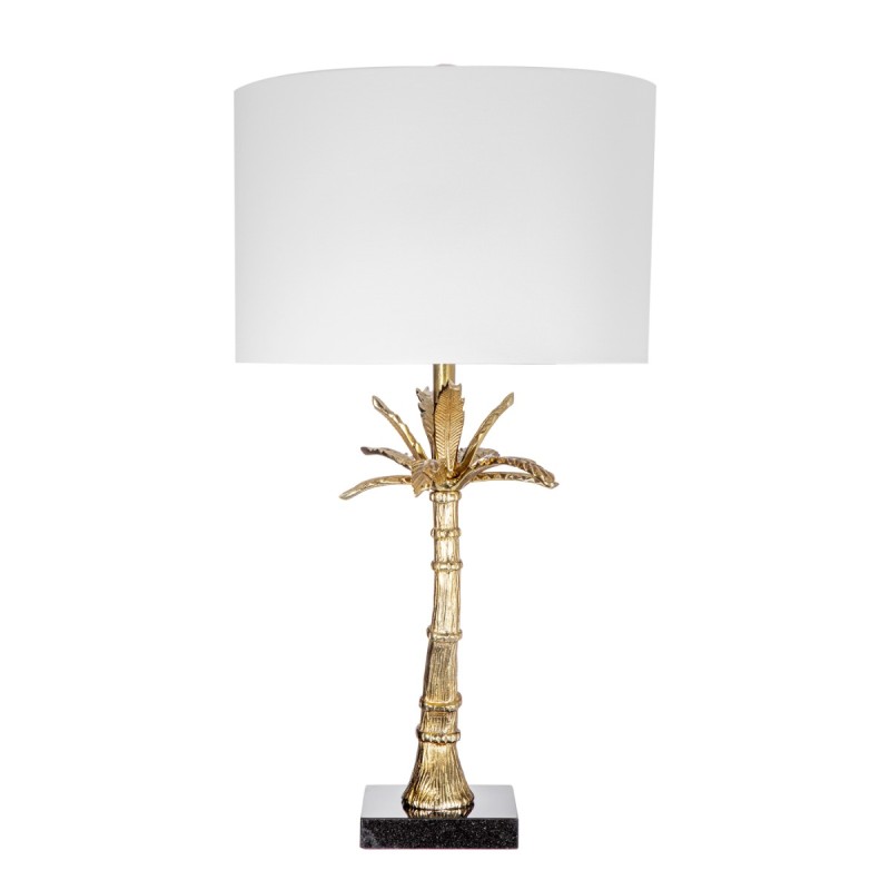 Artekko Finix Φωτιστικό Επιτραπέζιο Μέταλλο Ύφασμα Χρυσό (40.6x40.6x77.5)cm