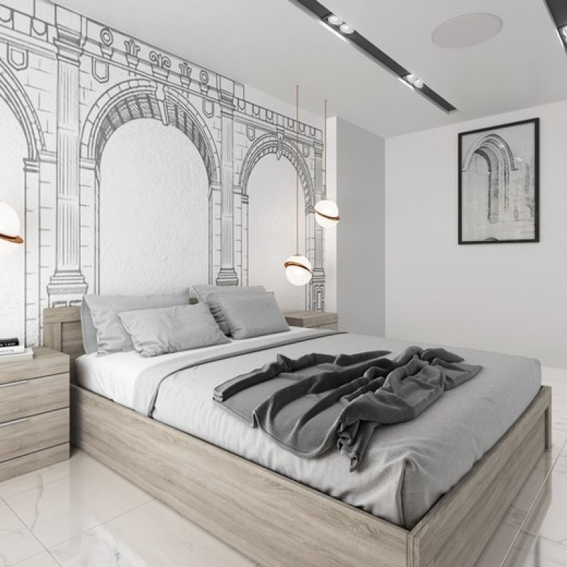 Artekko Supdiu Κρεβάτι 160x200  με Μηχανισμό με 2 Κομοδίνα (50x35x51)cm  Σετ/3 Ξύλινο