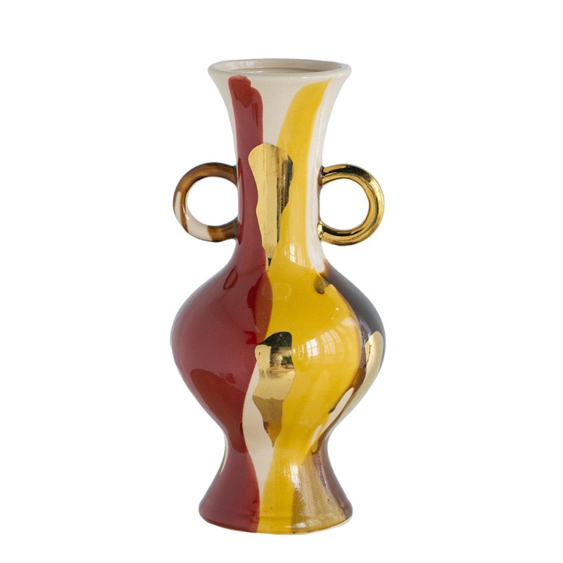 Artekko Ekko Πολύχρωμο Κεραμικό Διακοσμητικό Βάζο (16.3x16.3x35)cm