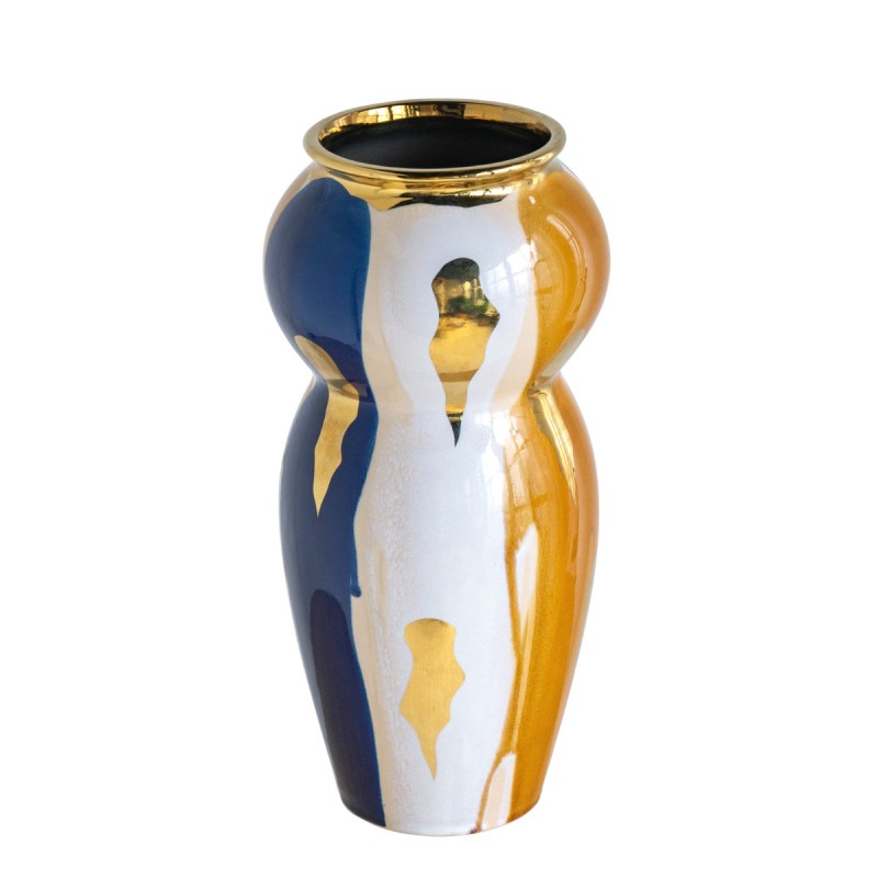 Artekko Ekko Διακοσμητικό Βάζο Κεραμικό Πολύχρωμο (20x20x41.3)cm