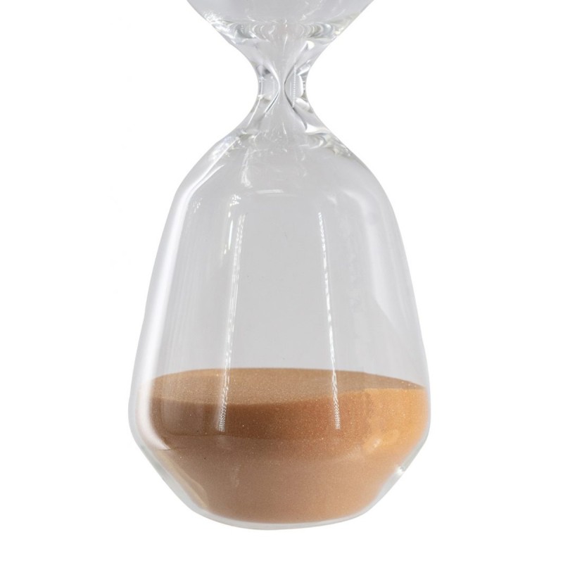 Artekko Hourglass Γυάλινη Κλεψύδρα με Πορτοκαλί Άμμο (8.3x8.3x20.3)cm
