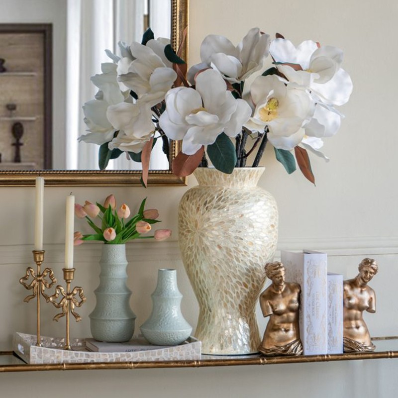 Artekko Bookends Χρυσοί Βιβλιοστάτες Ρητίνης με Γυναικεία Φιγούρα (11.5x13x26)cm 2pcs