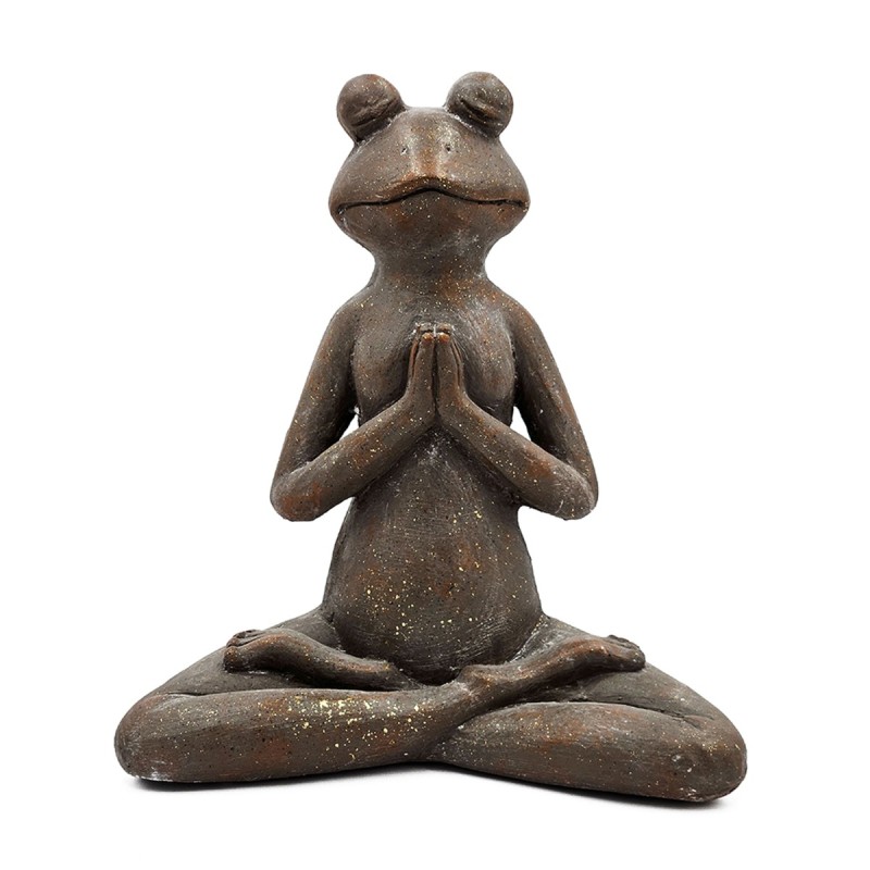 Artekko Animal Καφέ Διακοσμητικός Βάτραχος από Μαγνήσιο (30x18x34)cm