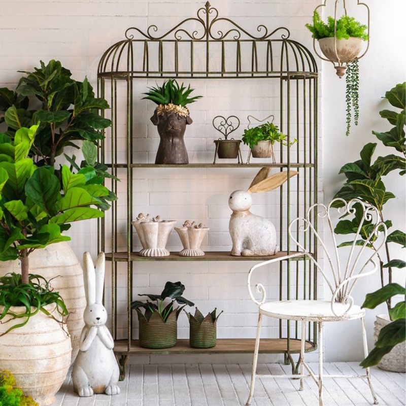 Artekko Animal Καφέ Κασπό με Κεφάλι Σκύλου από Μαγνήσιο (23.5x23.5x33)cm