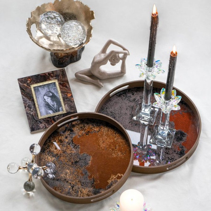 Artekko Lotus Διάφανο Γυάλινο Κηροπήγιο (10.8x10.8x23)cm