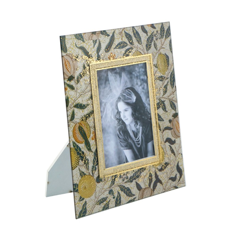 Artekko Zenn Πολύχρωμη Γυάλινη Κορνίζα για Φωτογραφία 4Χ6" (18.5x22.5x1.5)cm