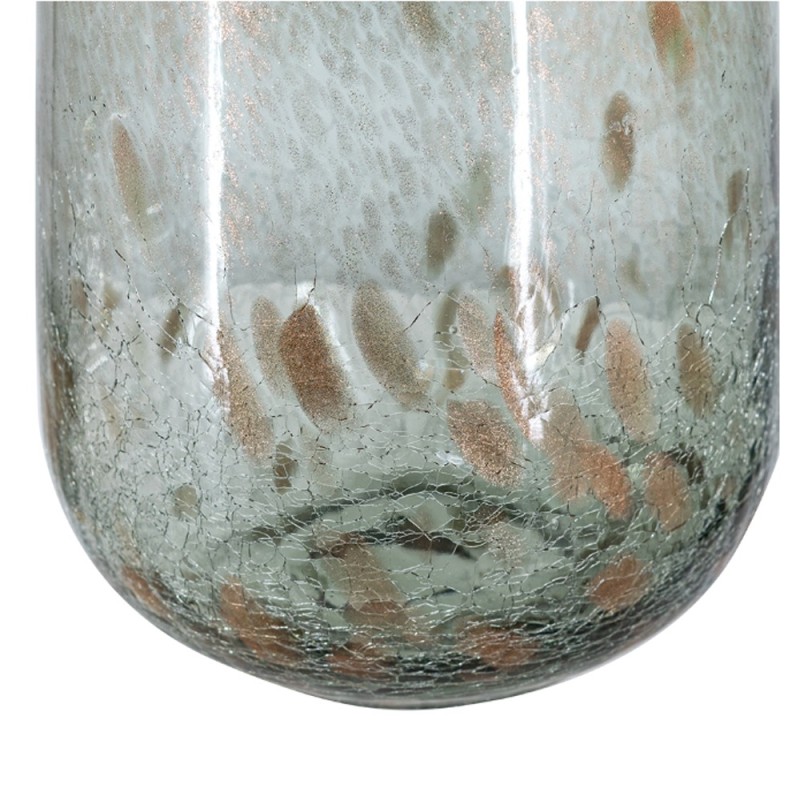 Artekko Twilight Γκρι Γυάλινο Διακοσμητικό Βάζο (16x16x27)cm