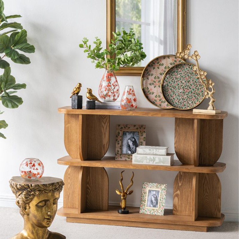 Artekko Animal Χρυσό Επιτραπέζιο Διακοσμητικό Ρητίνης με Πουλάκι (10.8x6x18.5)cm