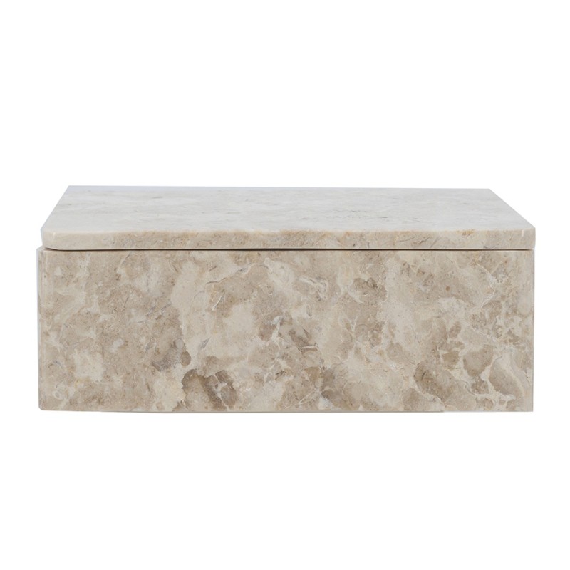 Artekko Marble Μπεζ Μαρμάρινη Κοσμηματοθήκη (20x15x7)cm