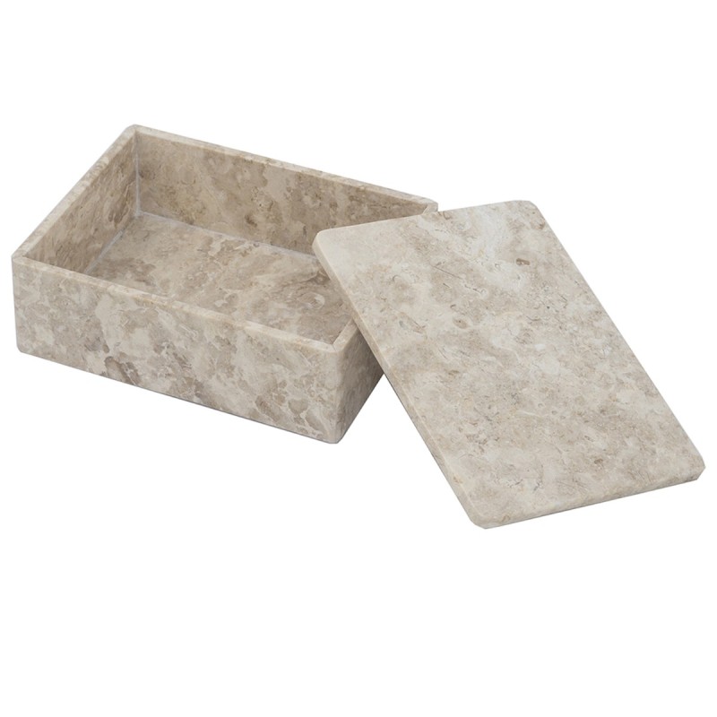 Artekko Marble Μπεζ Μαρμάρινη Κοσμηματοθήκη (20x15x7)cm