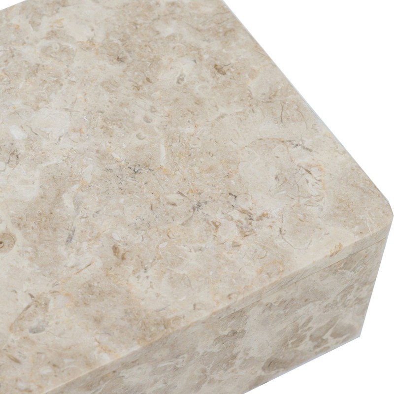 Artekko Marble Μπεζ Μαρμάρινη Κοσμηματοθήκη (20x15x7)cm