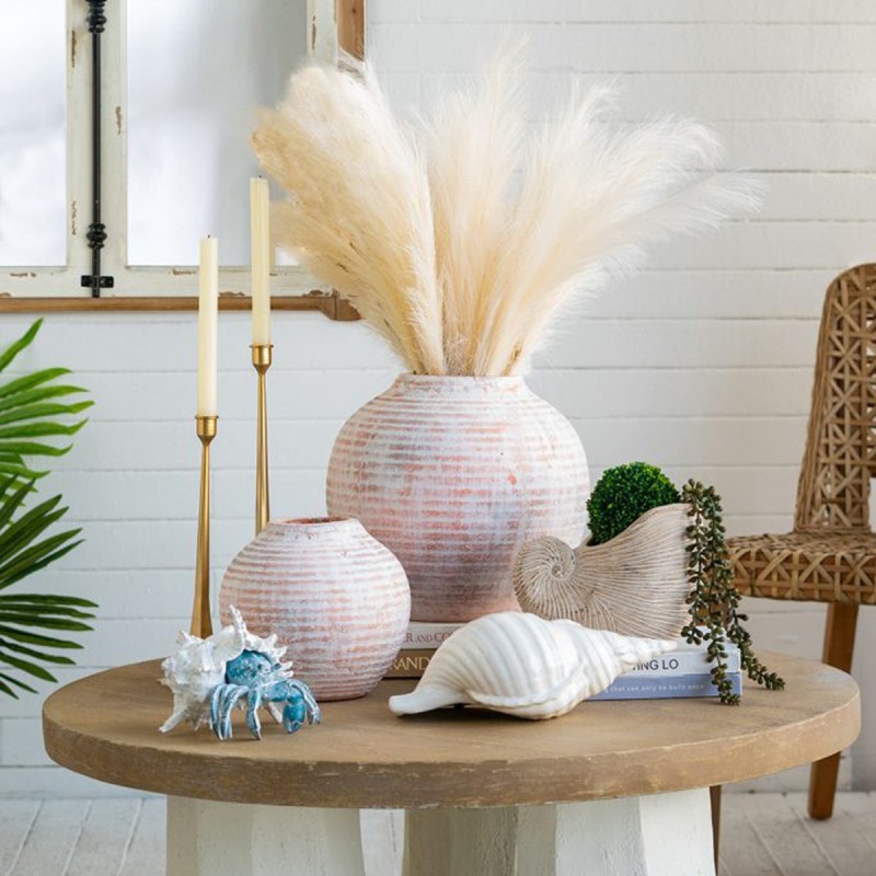 Artekko Candia Βάζο από Τερακότα (21x21x19)cm