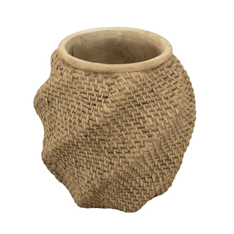 Artekko Cement Καφέ Τσιμεντένιο Κασπώ (25.5x25.5x25.5)cm