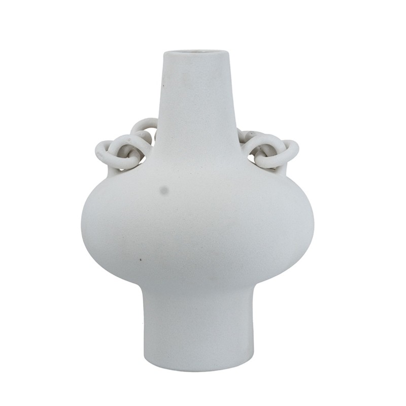 Artekko Candia Λευκό Κεραμικό Βάζο (31x31x40)cm