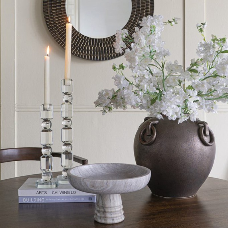 Artekko Candia Μπρονζέ Κεραμικό Βάζο (29x29x31)cm