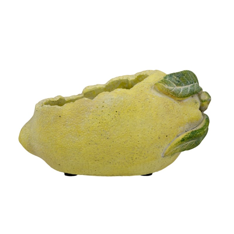 Artekko Lemon Κίτρινο Τσιμεντένιο Κασπώ (22.5x14x12)cm