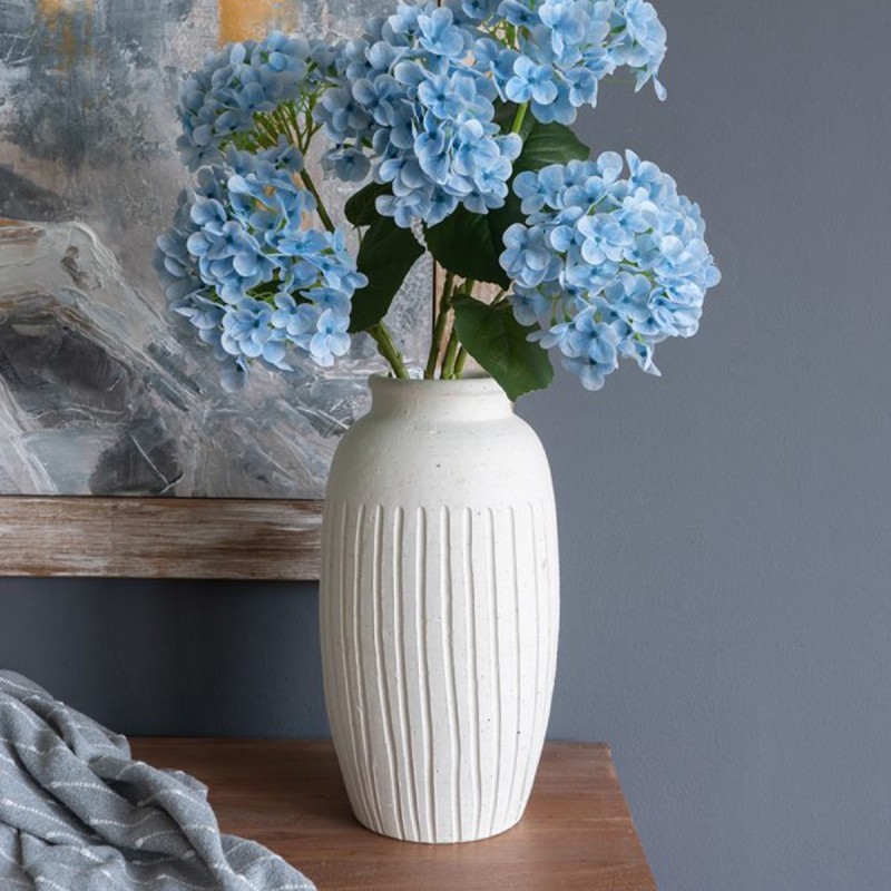 Artekko Antique Λευκό Κεραμικό Βάζο (19.5x19.5x38)cm