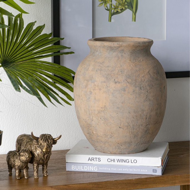 Artekko Antique Βάζο από Τερακότα (27x27x33)cm