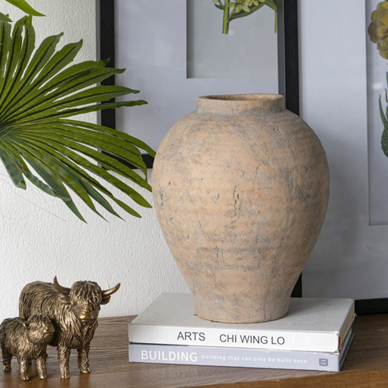 Artekko Antique Βάζο από Τερακότα (24x24x28)cm