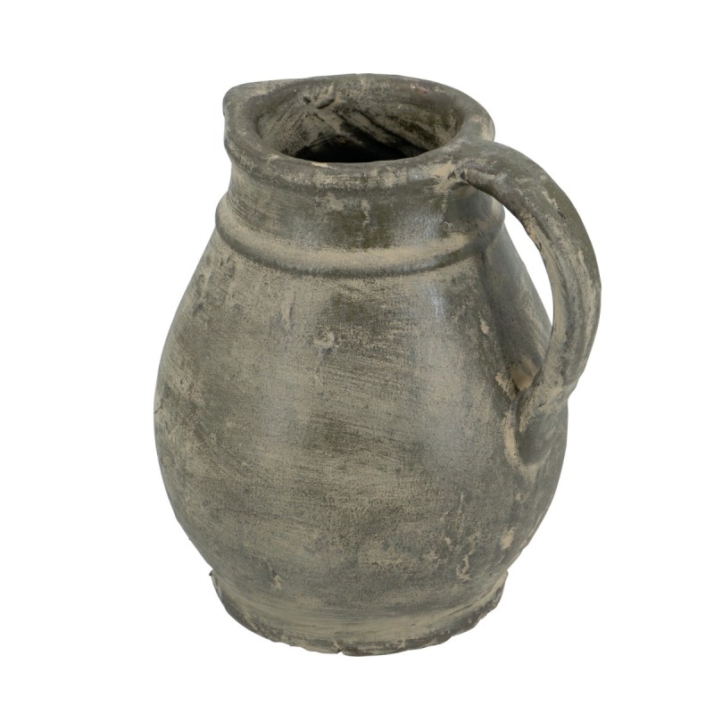 Artekko Antique Βάζο από Τερακότα σε Πράσινη με Μπεζ Αποχρώση (25x25x22.5)cm