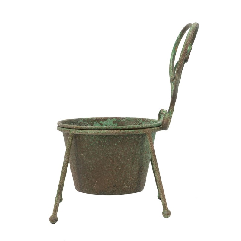 Artekko Vector Μεταλλικό Κασπώ σε Πράσινη Πατίνα (16.5x16.5x27)cm