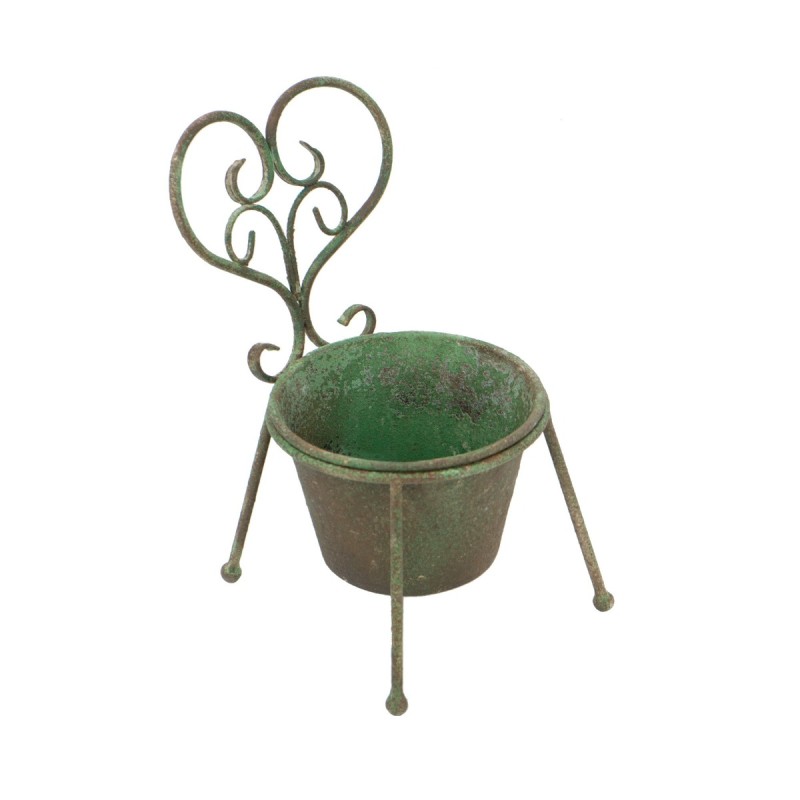 Artekko Vector Μεταλλικό Κασπώ σε Πράσινη Πατίνα (16.5x16.5x27)cm