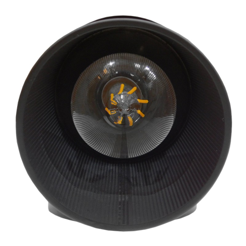 GloboStar® HOLVIA 01160 Vintage Industrial Φωτιστικό Τοίχου Απλίκα Μονόφωτο Μαύρο Μεταλλικό Πλέγμα Φ10 x Μ16 x Π12 x Υ34cm