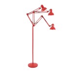 GloboStar® AUDREY 01470 Vintage Φωτιστικό Δαπέδου Μονόφωτο 1 x E27 Κόκκινο Μεταλλικό Καμπάνα D15 x H190cm