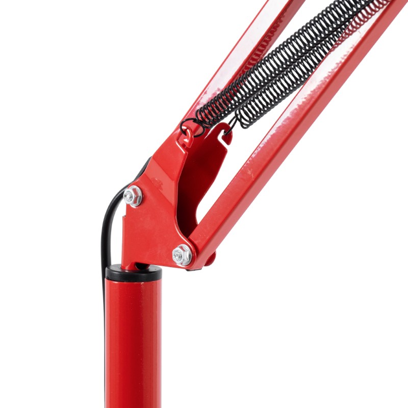 GloboStar® AUDREY 01470 Vintage Φωτιστικό Δαπέδου Μονόφωτο 1 x E27 Κόκκινο Μεταλλικό Καμπάνα D15 x H190cm