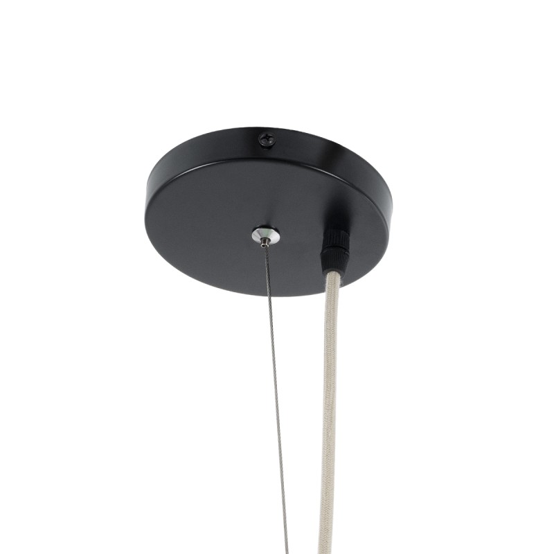 GloboStar® KENTUCKY 01903 Vintage Κρεμαστό Φωτιστικό Οροφής Μονόφωτο 1 x E27 AC220-240V IP20 - Φ80 x Υ110cm - Τιρκουάζ Μεταλλικό Πλέγμα