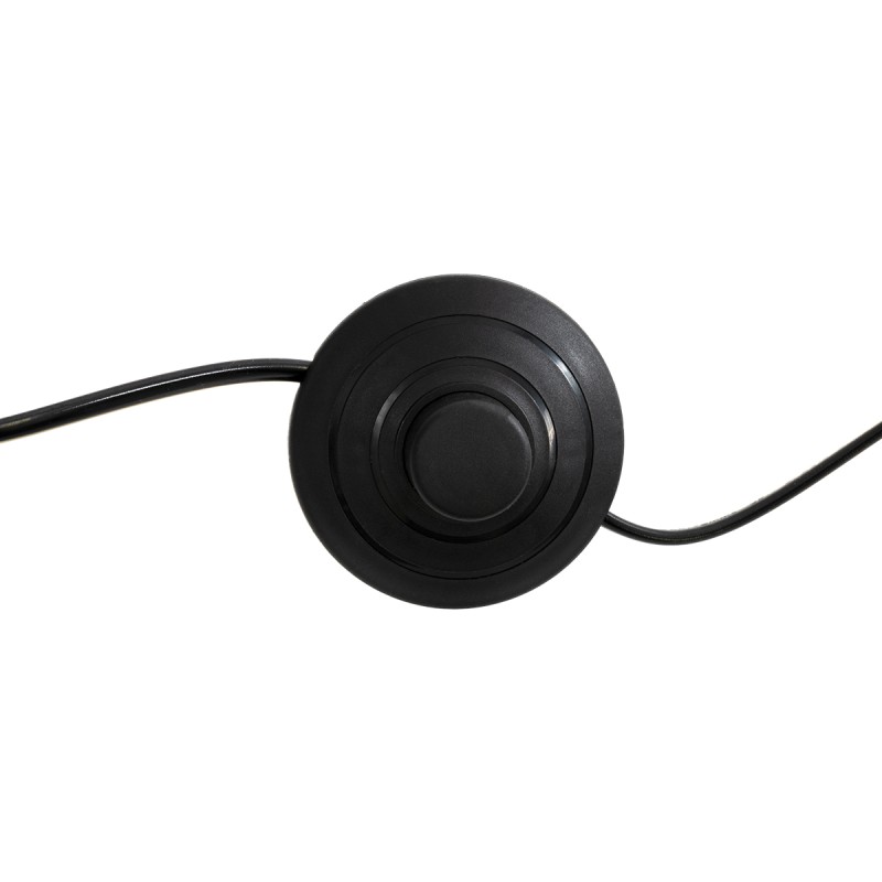 GloboStar® KELSIE 02029 Μοντέρνο Επιδαπέδιο Φωτιστικό Μονόφωτο 1 x E27 AC220-240V IP20 - Μ40 x Π125 x Υ140cm - Μαύρο Μεταλλικό με Μπεζ Ξύλινο Σώμα & Μαύρο Καπέλο