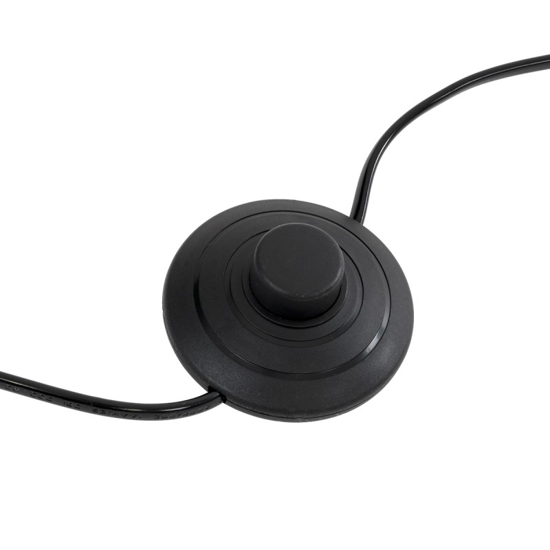 GloboStar® MINDELO 02033 Μοντέρνο Επιδαπέδιο Φωτιστικό Μονόφωτο 1 x E27 AC220-240V IP20 - Μ35 x Π24 x Υ150cm - Μαύρο Μεταλλικό Σώμα με Μπεζ Ξύλινη Βάση