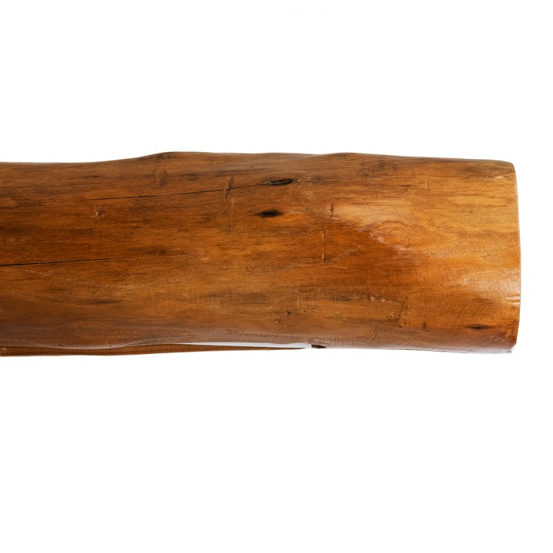 GloboStar® KATRINA 02320 Boho Κρεμαστό Φωτιστικό Οροφής LED 60W AC220-240V IP20 - Φ10 x Μ100cm - Μπεζ Ξύλινο - Φυσικό Λευκό 4500K