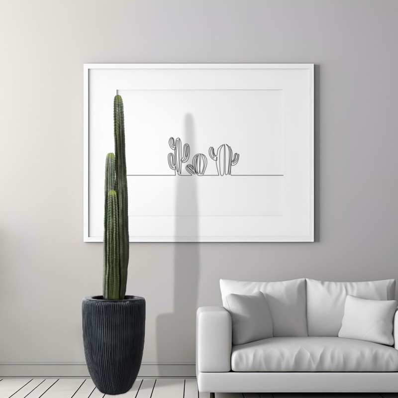 GloboStar® Artificial Garden CARNEGIEA CACTUS 20122 Τεχνητό Διακοσμητικό Φυτό Κάκτος Σαγκουάρο Υ150cm