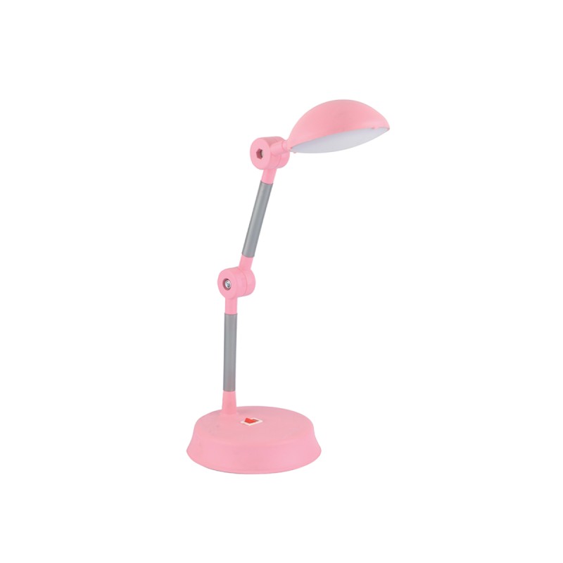 GLOBOSTAR® STAR 202-0062 MODERN TABLE LED LIGHT 6W 540LM 360° AC220-240V IP20 COOL WHITE 6000K PINK PLASTIC - L20 X W14,5 X H33CM - 2 YEARS WARRANTY
