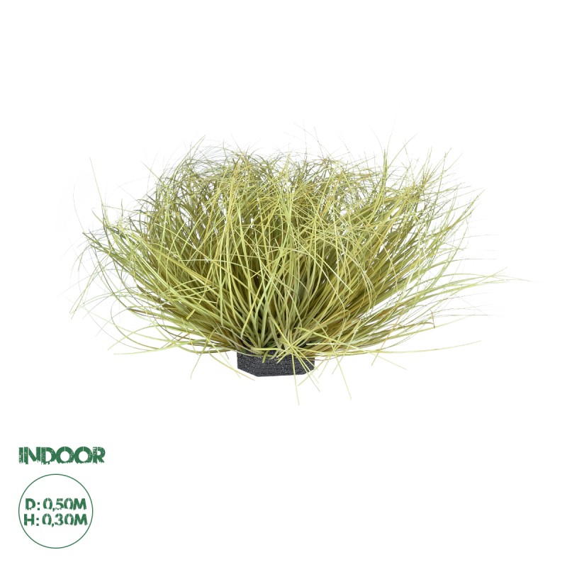 GloboStar® Artificial Garden GRASS BUSH PLANT 21166 Τεχνητό Διακοσμητικό Φυτό Θάμνος Grass Π50cm Y30cm