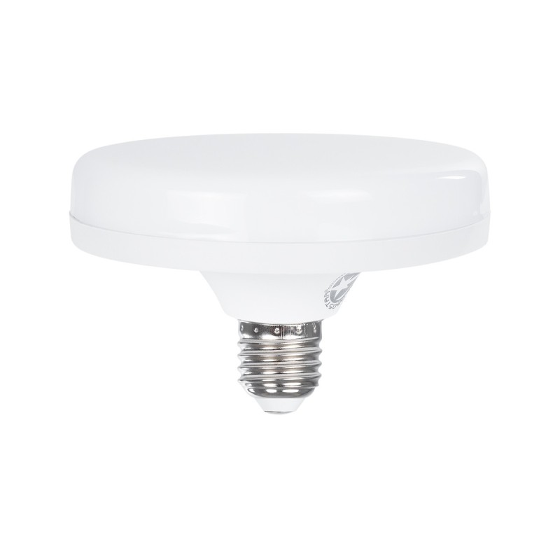 GloboStar® 60071 Λάμπα LED E27 UFO F120 22W 230V 2068lm 180° IP20 Θερμό Λευκό 2700k - Μ12 x Π12 x Υ7.5cm - 3 Χρόνια Εγγύηση