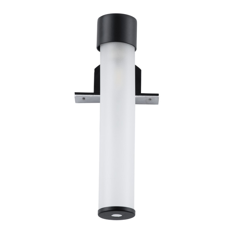 GloboStar® ELSA 60404 Μοντέρνο Φωτιστικό Τοίχου - Απλίκα Καθρέπτη Μπάνιου - Πίνακα 1 x G9 360° AC 220-240V IP44 Μ3.5 x Π13.5 x Υ20cm - Μαύρο - 5 Χρόνια Εγγύηση