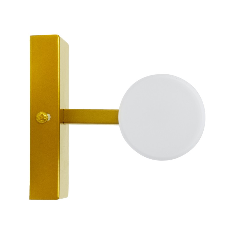 GloboStar® ANAIS 60409 Μοντέρνο Φωτιστικό Τοίχου - Απλίκα Καθρέπτη Μπάνιου - Πίνακα 2 x G9 270° AC 220-240V IP44 Μ34 x Π12 x Υ11cm - Χρυσό - 5 Χρόνια Εγγύηση