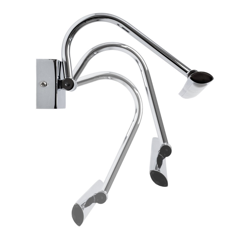 GloboStar® MIRA 60434 Μοντέρνο Φωτιστικό Τοίχου - Απλίκα Καθρέπτη Μπάνιου - Πίνακα LED 12W 1400lm 120° AC 220-240V IP44 Μ60 x Π20 x Υ13cm - Φυσικό Λευκό 4500K - Χρώμιο Νίκελ - 3 Χρόνια Εγγύηση