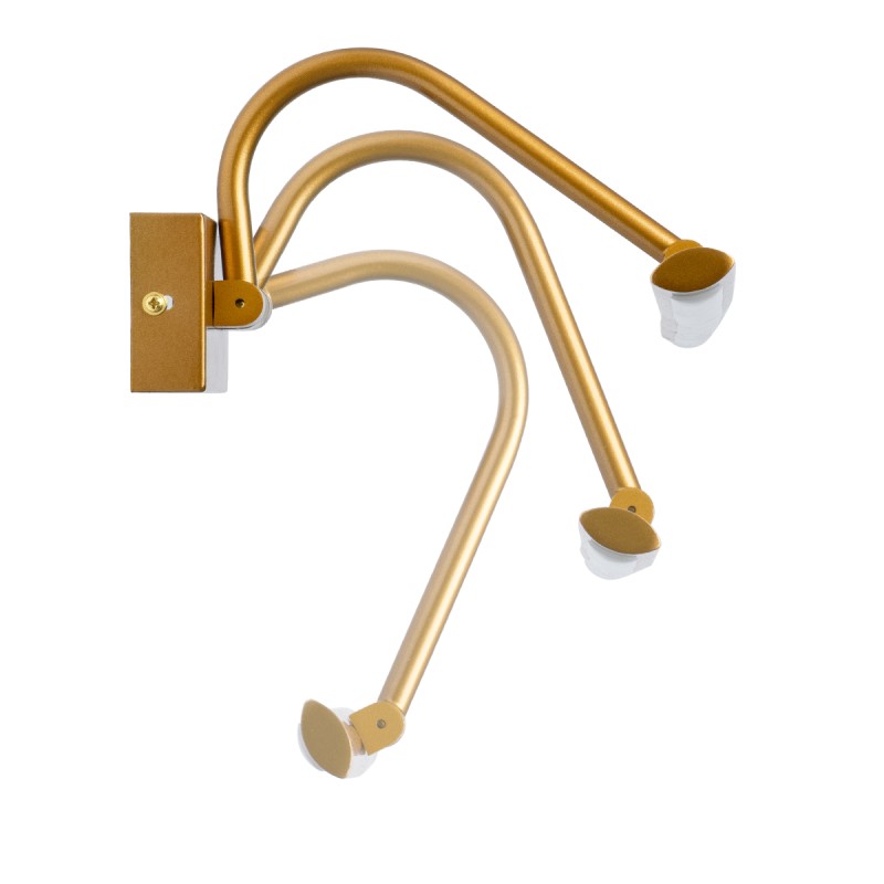 GloboStar® MIRA 60435 Μοντέρνο Φωτιστικό Τοίχου - Απλίκα Καθρέπτη Μπάνιου - Πίνακα LED 12W 1400lm 120° AC 220-240V IP44 Μ60 x Π20 x Υ13cm - Φυσικό Λευκό 4500K - Χάλκινο - 3 Χρόνια Εγγύηση