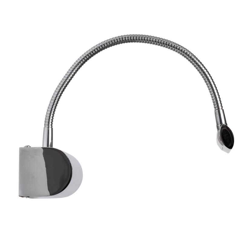 GloboStar® TROIS 60438 Μοντέρνο Φωτιστικό Τοίχου - Απλίκα Καθρέπτη Μπάνιου - Πίνακα LED 12W 1400lm 120° AC 220-240V IP44 Μ60 x Π24 x Υ18cm - Φυσικό Λευκό 4500K - Χρώμιο Νίκελ - 3 Χρόνια Εγγύηση