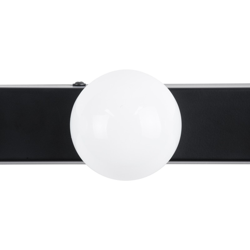 GloboStar® BELLA 60452 Μοντέρνο Φωτιστικό Τοίχου - Απλίκα Καθρέπτη Μπάνιου - Πίνακα LED 18W 2052lm 300° AC 220-240V IP44 Μ70 x Π11 x Υ6cm - Φυσικό Λευκό 4500K - Μαύρο - 3 Χρόνια Εγγύηση