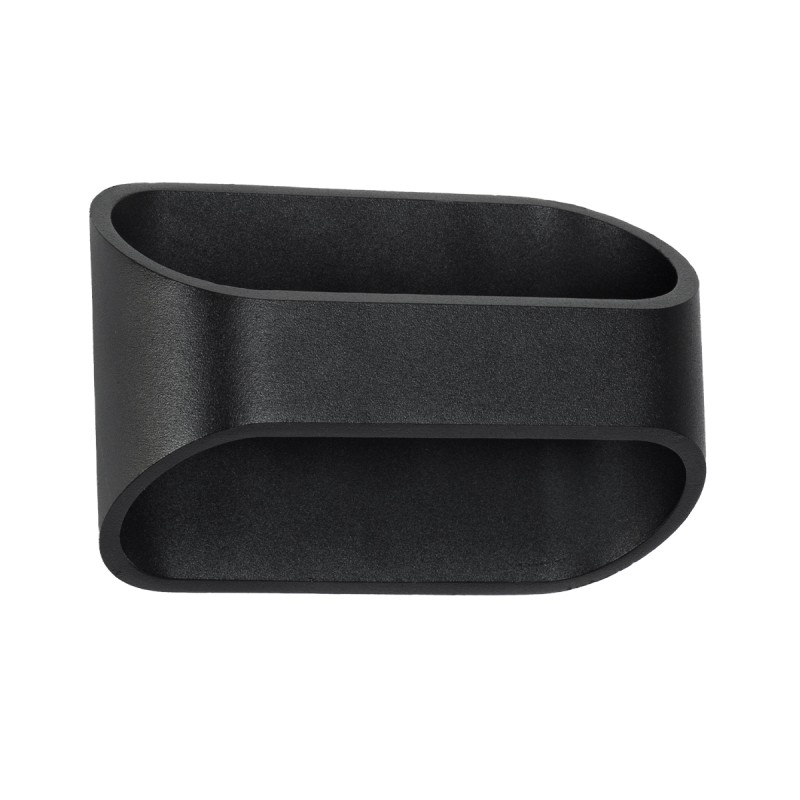 GloboStar® EDEN 60670 Φωτιστικό Τοίχου - Απλίκα Αρχιτεκτονικού Φωτισμού Εσωτερικού Χώρου Up & Down LED 10W 950lm 60° AC 220-240V IP20 Μ16 x Π10.5 x Υ9cm - Θερμό Λευκό 2700K - Μαύρο - Bridgelux Chip - 3 Years Warranty