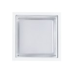 GLOBOSTAR® MAJESTIC 60775 Φωτιστικό Τοίχου - Απλίκα Εσωτερικού/Εξωτερικού Χώρου LED 10W 1050lm 120° AC175-265V Αδιάβροχο IP65 - Πλαστικό Σώμα - Φυσικό λευκό 4500K - Μ17 x Π17 x Υ9cm - Λευκό - Bridgelux Chip - 3 Χρόνια Εγγύηση